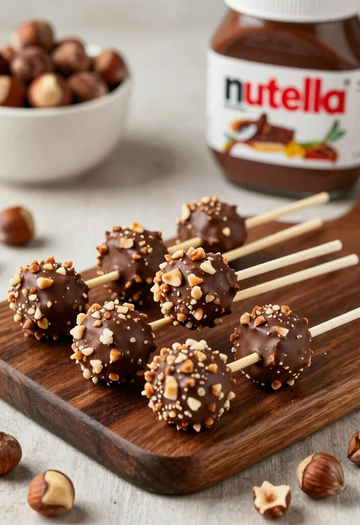 15 Cake Pops Chocolate Ideas Rich Classic Flavor - 15. Nutella Cake Pops 1