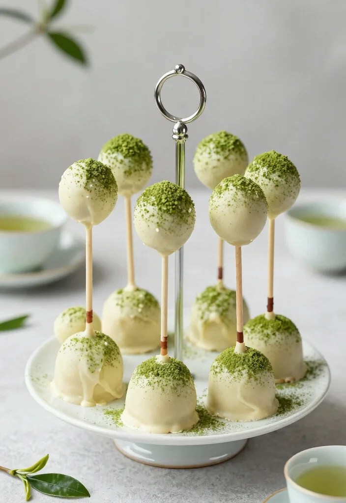 15 Cake Pops Rezepte Ideen Einfach Und Lecker - 14. Matcha-Cake Pops 1