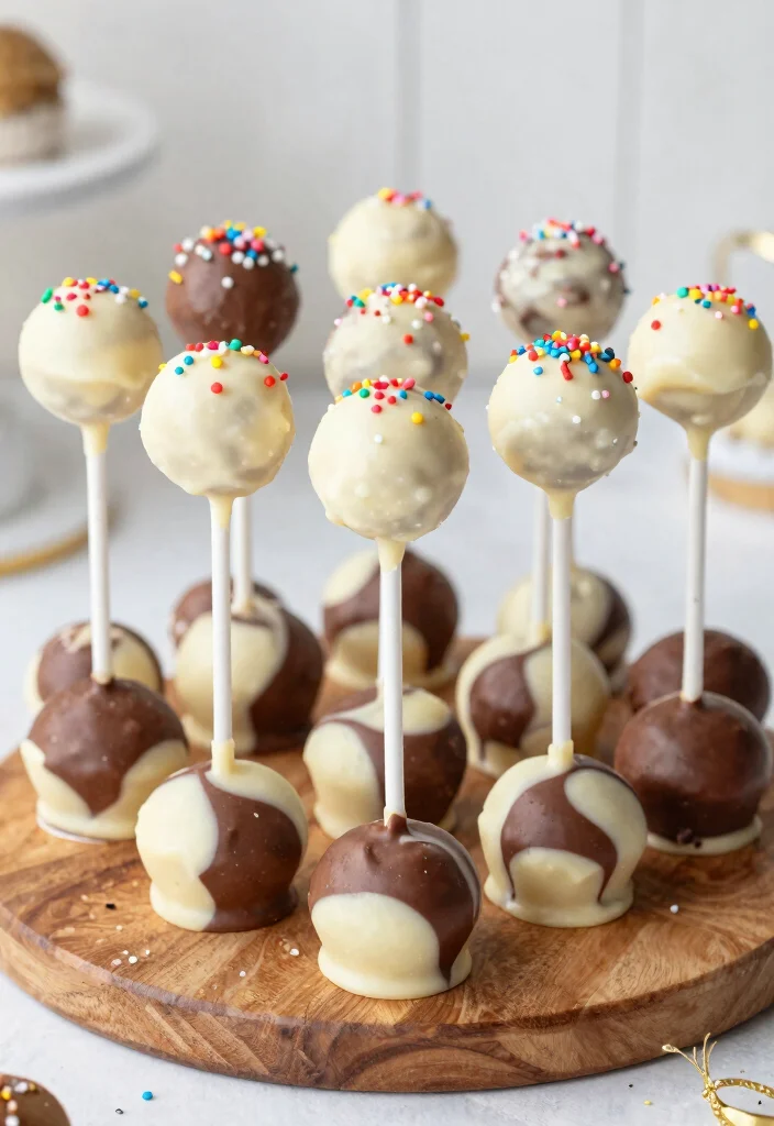 15 Cake Pops Rezepte Ideen Einfach Und Lecker - 6. Marmor-Cake Pops 1