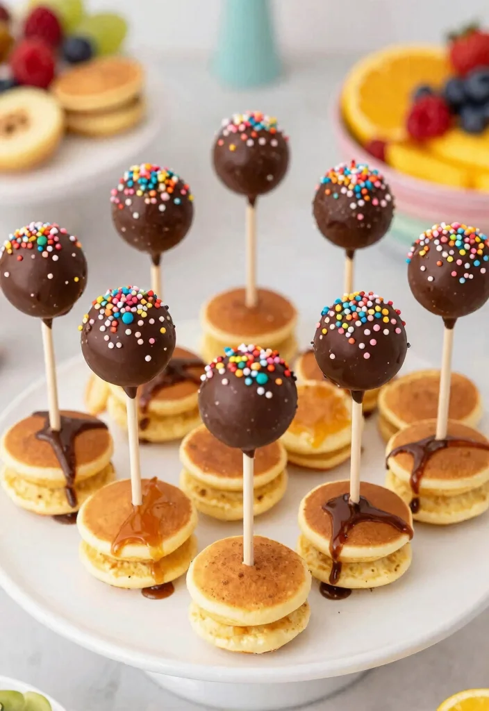 15 Cake Pops Rezepte Ideen Einfach Und Lecker - 9. Mini-Pfannkuchen-Cake Pops 1