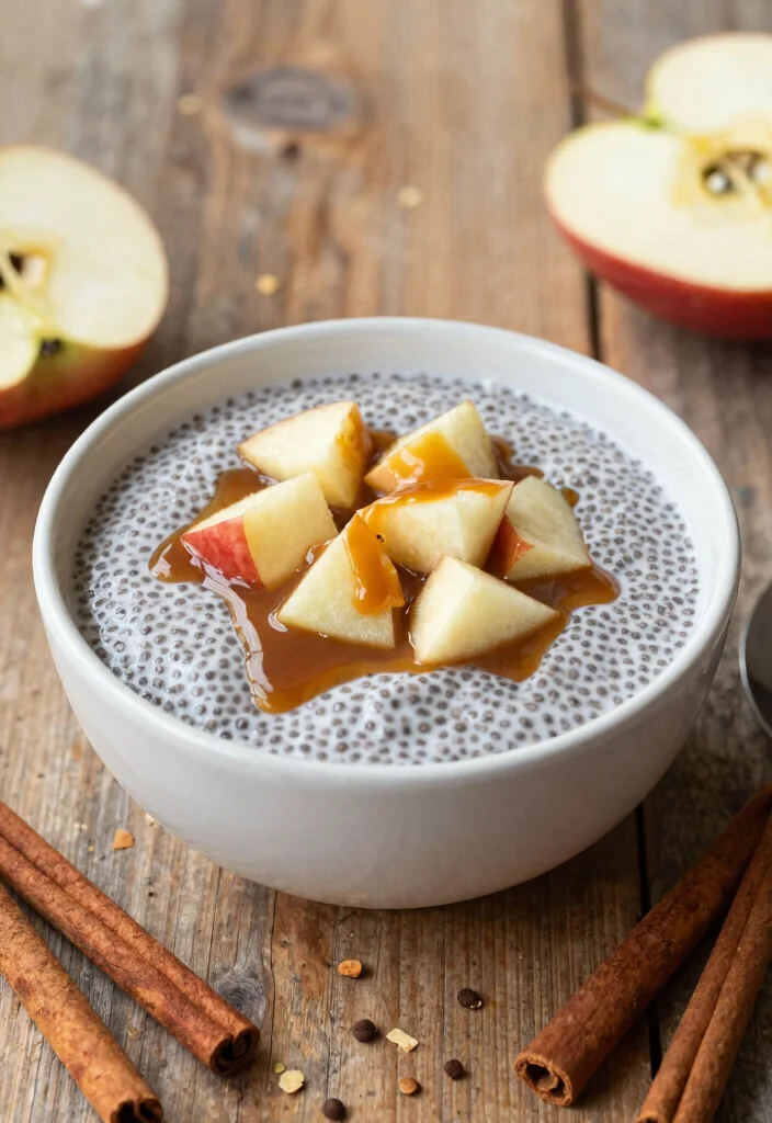 15 Chia Pudding Recette Ideas: Simple Healthy Bowls - 14. Caramel Apple Chia Pudding 1