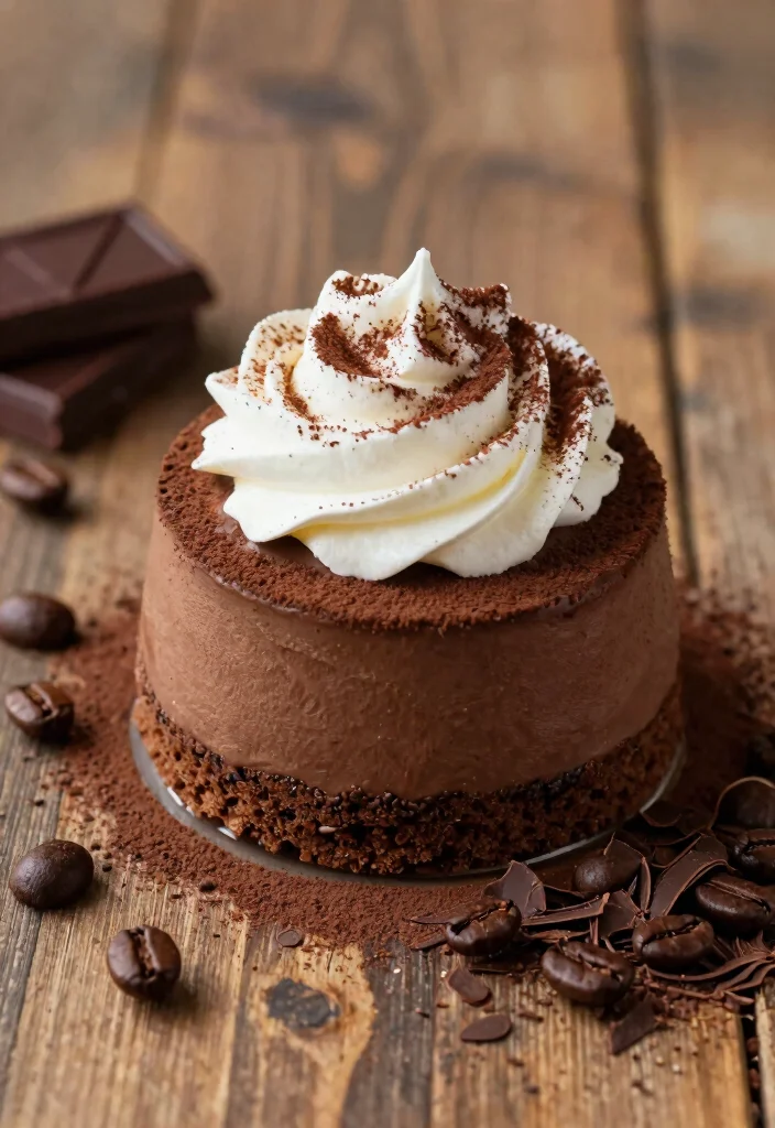 15 Chocolate Mousse Cake Design Ideas: Elegant Airy Style - 12. Chocolate Mousse and Coffee Fusion 1