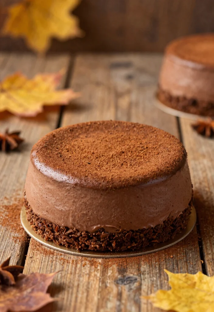 15 Chocolate Mousse Cake Design Ideas: Elegant Airy Style - 14. Chocolate Mousse with Spice 1
