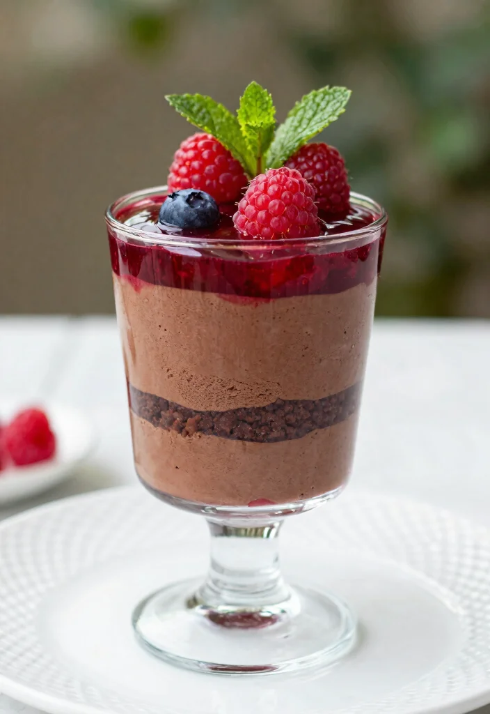 15 Chocolate Mousse Cake Design Ideas: Elegant Airy Style - 4. Layered Delight 1