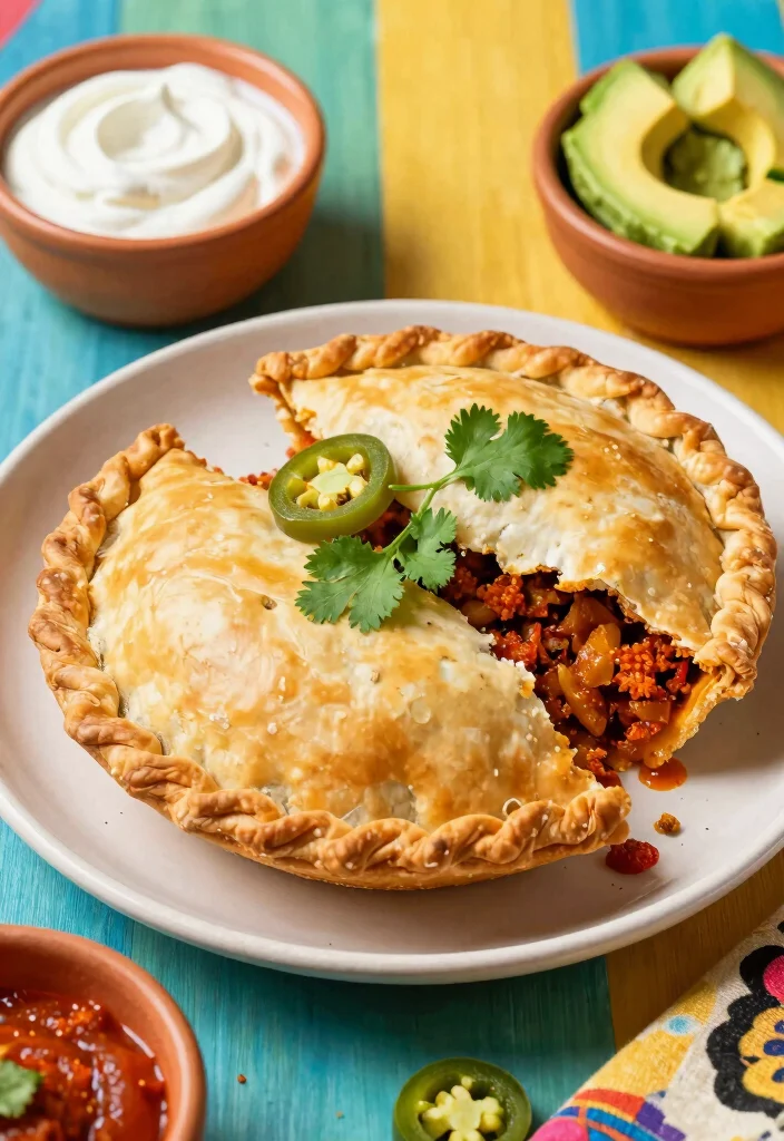 15 Hamburger Pot Pie Ideas: Savory Comfort Bake - 3. Spicy Tex-Mex Hamburger Pot Pie 1