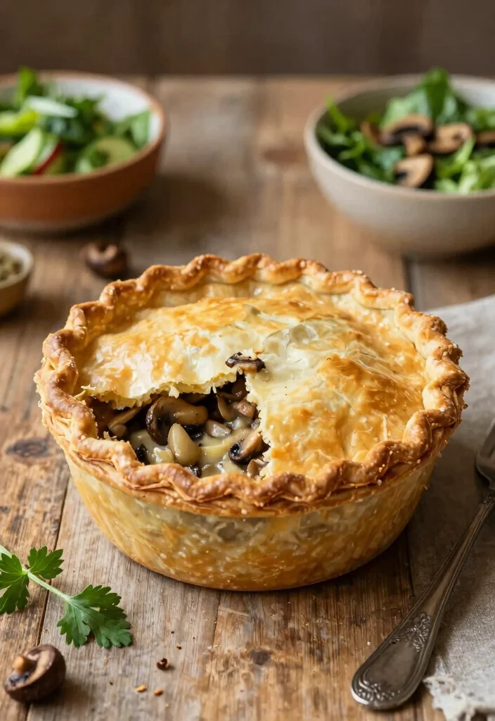 15 Hamburger Pot Pie Ideas: Savory Comfort Bake - 4. Mushroom and Swiss Hamburger Pot Pie 1