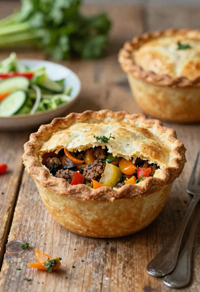 15 Hamburger Pot Pie Ideas: Savory Comfort Bake - 8. Vegetable Hamburger Pot Pie 1