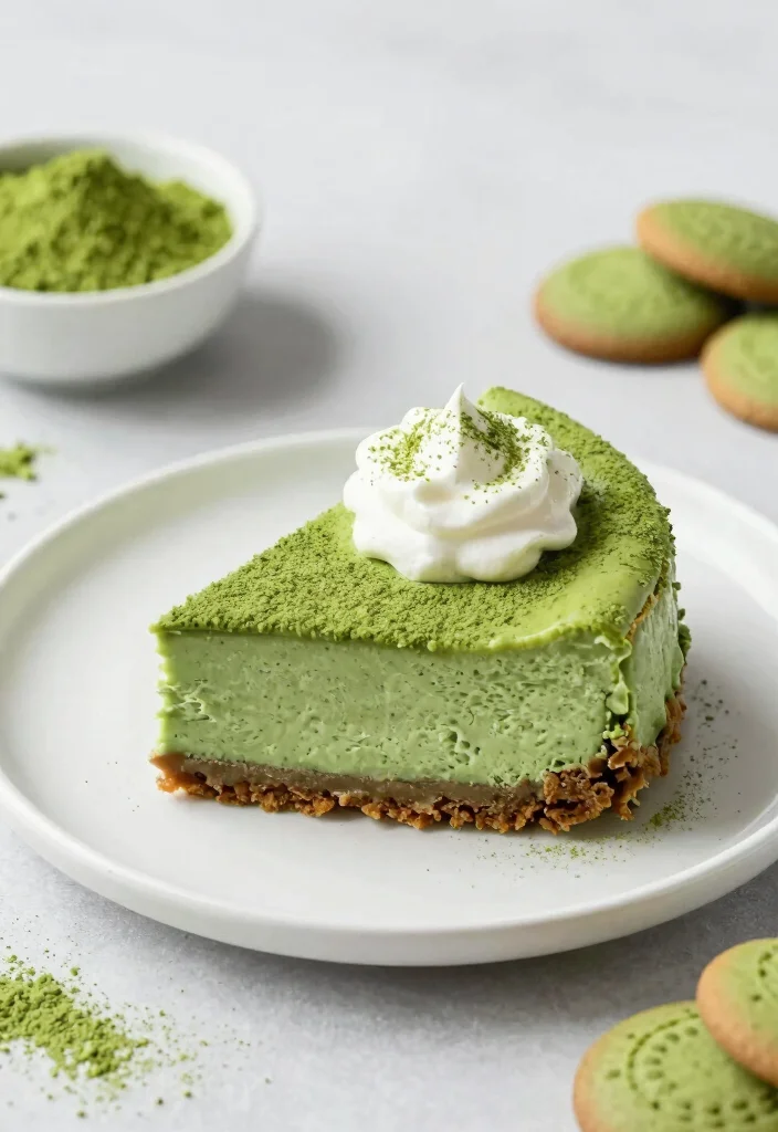 15 Ricotta Cheesecake Recipes: Light Italian Style Cakes - 8. Matcha Ricotta Cheesecake 1