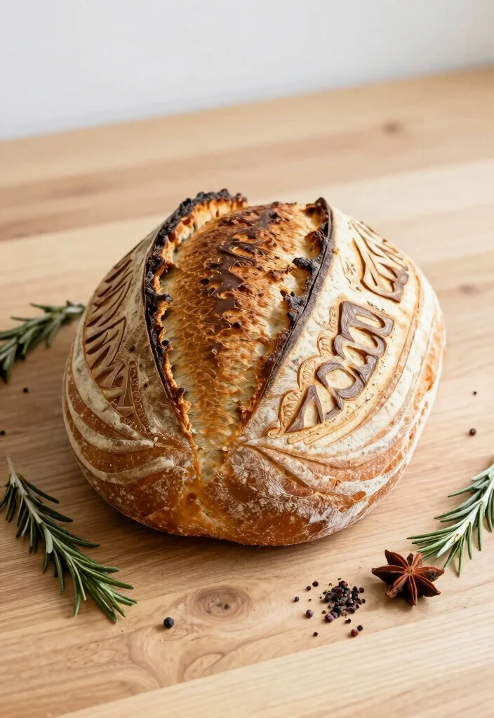 15 Sourdough Bread Art Ideas: Beautiful Scoring Designs - 12. Abstract Art 1