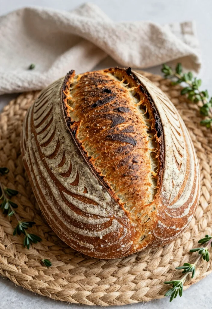15 Sourdough Bread Art Ideas: Beautiful Scoring Designs - 14. Ribbon Patterns 1