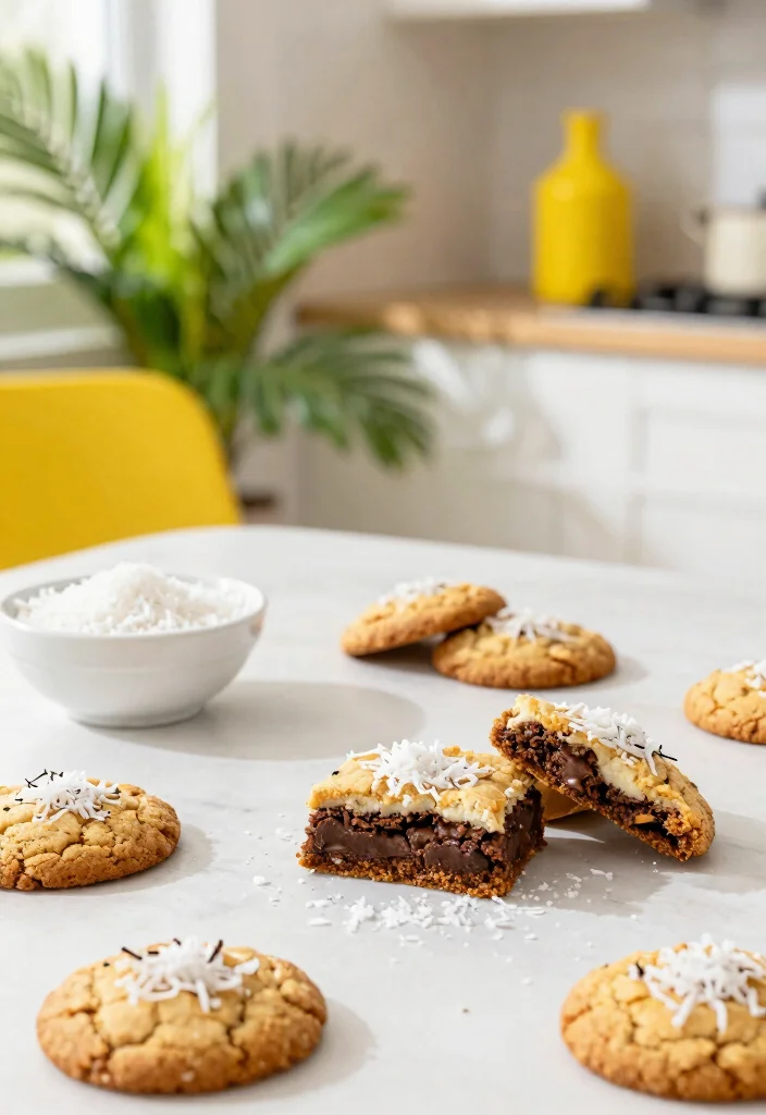 16 Brownie Mix Cookies Boxed Ideas Easy Upgrades - 11. Coconut Macaroon Brownie Cookies 1