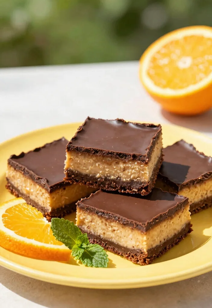 16 Chocolate Cheesecake Bars Ideas: Rich Fudgy Treats - 13. Chocolate Orange Cheesecake Bars 1
