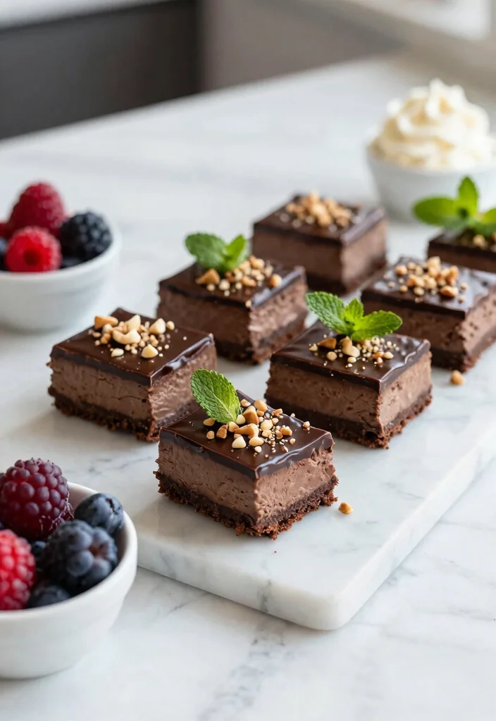 16 Chocolate Cheesecake Bars Ideas: Rich Fudgy Treats - 2. No-Bake Chocolate Cheesecake Bars 1