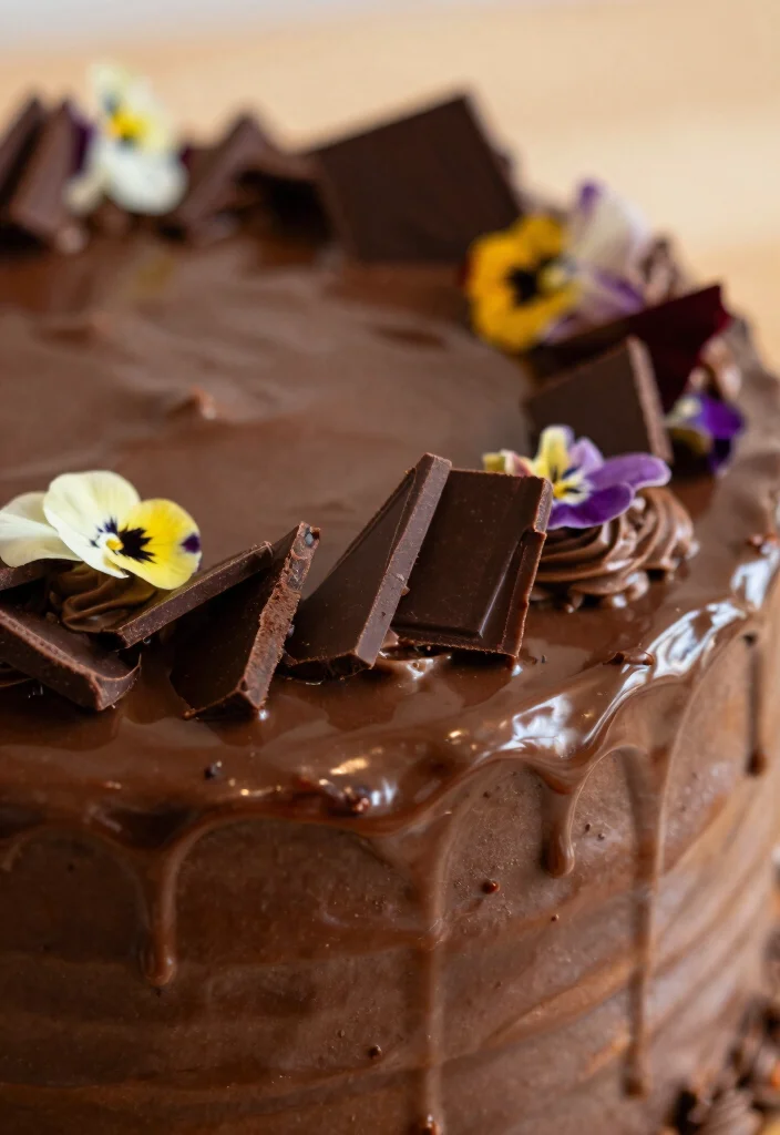 16 Chocolate Frosting for Cake Ideas for a Smooth, Rich Finish - 1. Silky Ganache Frosting 1