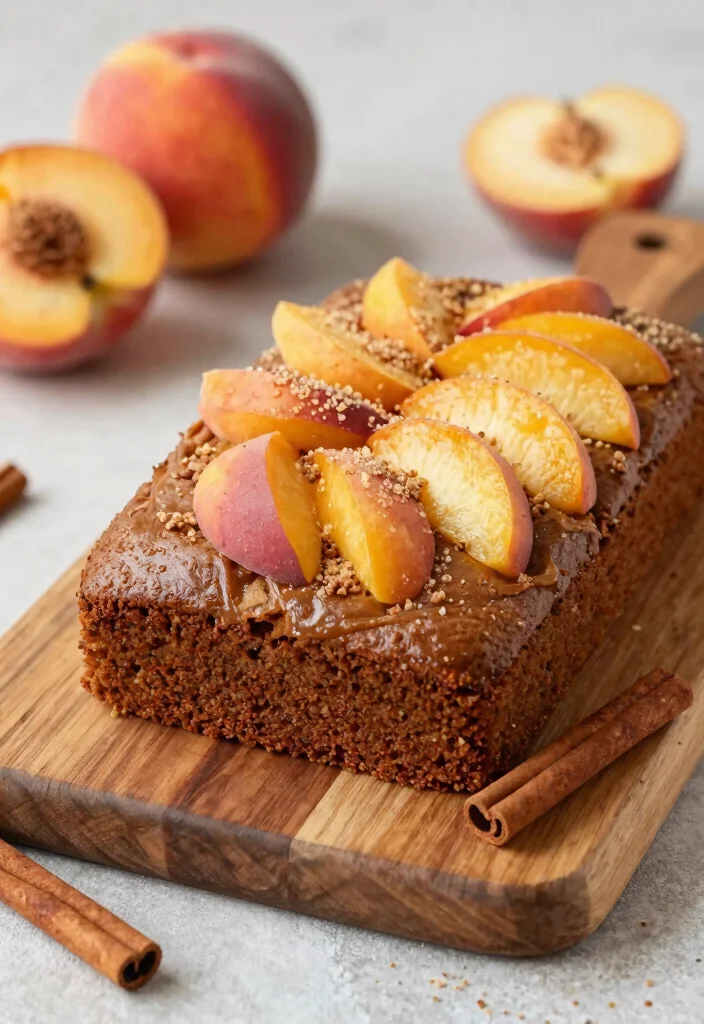16 Christmas Coffee Cake Ideas: Warm Sweet Morning Treats - 11. Brown Sugar Peach Coffee Cake 1