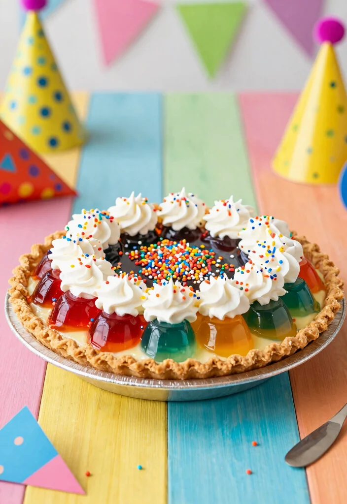16 Jello Pudding Pie Recipes: Creamy No-Bake Treats - 15. Funfetti Jello Pudding Pie 1