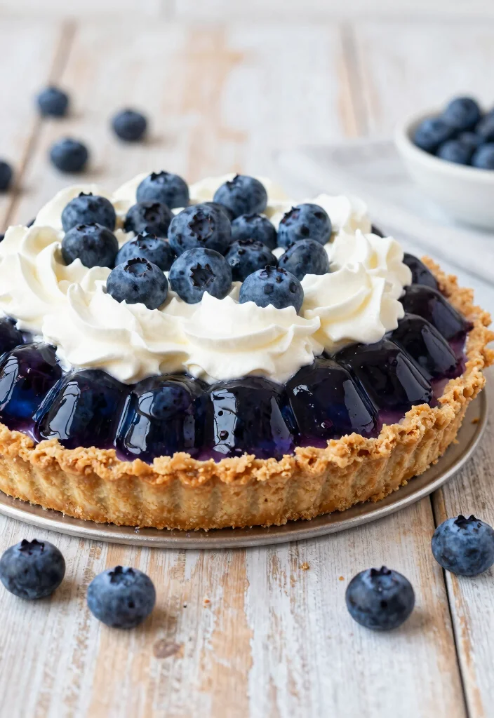 16 Jello Pudding Pie Recipes: Creamy No-Bake Treats - 5. Blueberry Jello Pudding Pie 1