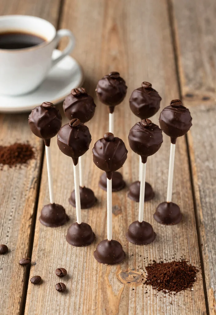 16 No Bake Cake Pops Ideas: Easy Mess-Free Treats - 7. Mocha Coffee Cake Pops 1