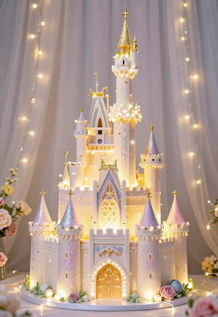 16 Princess Barbie Cake Ideas: Magical Fairytale Designs - 4. Sparkling Fairy Tale Castle Cake 1