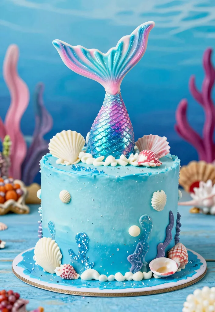 16 Princess Barbie Cake Ideas: Magical Fairytale Designs - 6. Barbie Mermaid Cake 1