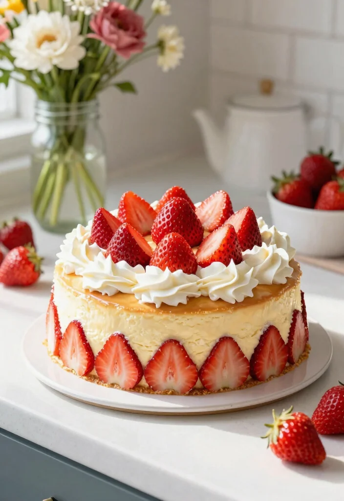 16 Pudding Poke Cake Ideas: Moist Easy Desserts - 2. Vanilla Pudding Strawberry Poke Cake 1