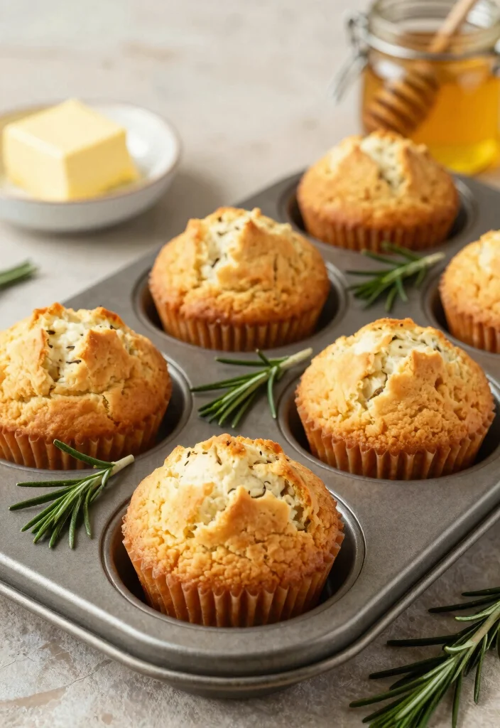 16 Rosemary Sourdough Bread Ideas: Savory Artisan Loaves - 13. Rosemary Sourdough Muffins 1