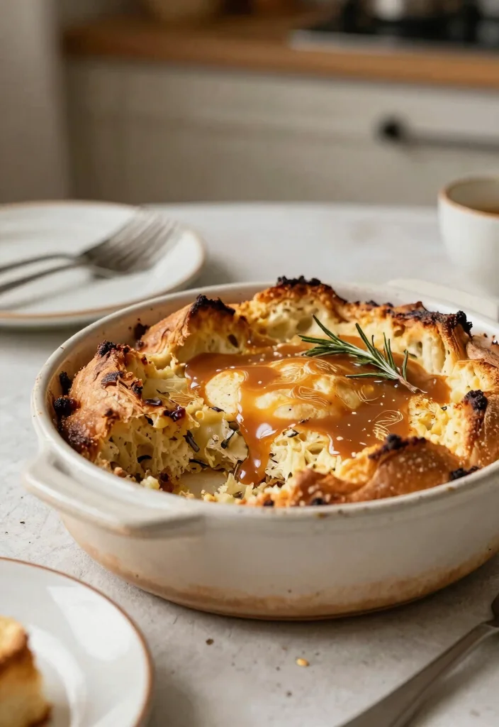 16 Rosemary Sourdough Bread Ideas: Savory Artisan Loaves - 16. Rosemary Sourdough Bread Pudding 1
