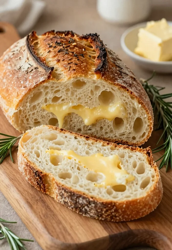 16 Rosemary Sourdough Bread Ideas: Savory Artisan Loaves - 5. Rosemary Cheddar Sourdough Bread 1