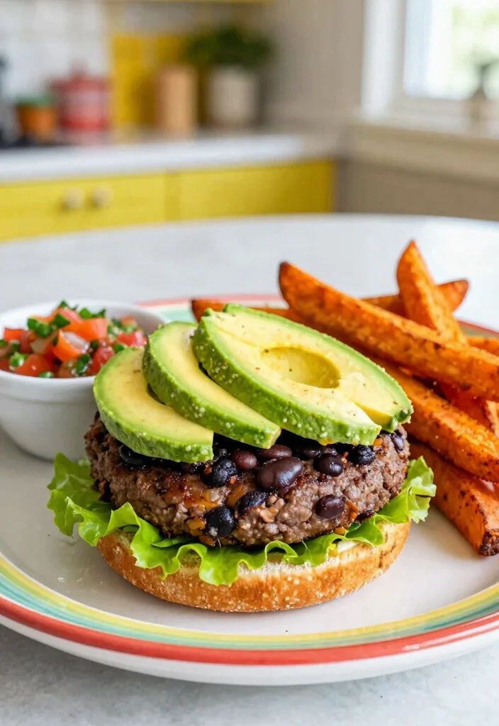 16 Simple Hamburger Recipes: Quick Juicy Classics - 10. Black Bean Veggie Burger 1