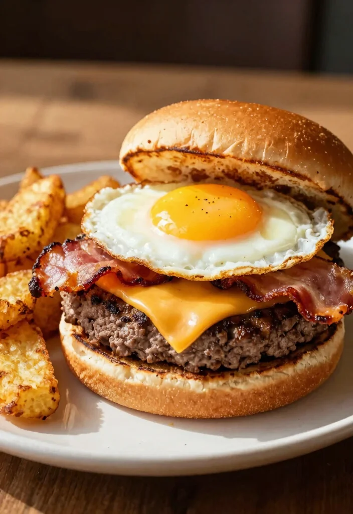 16 Simple Hamburger Recipes: Quick Juicy Classics - 12. Breakfast Burger 1