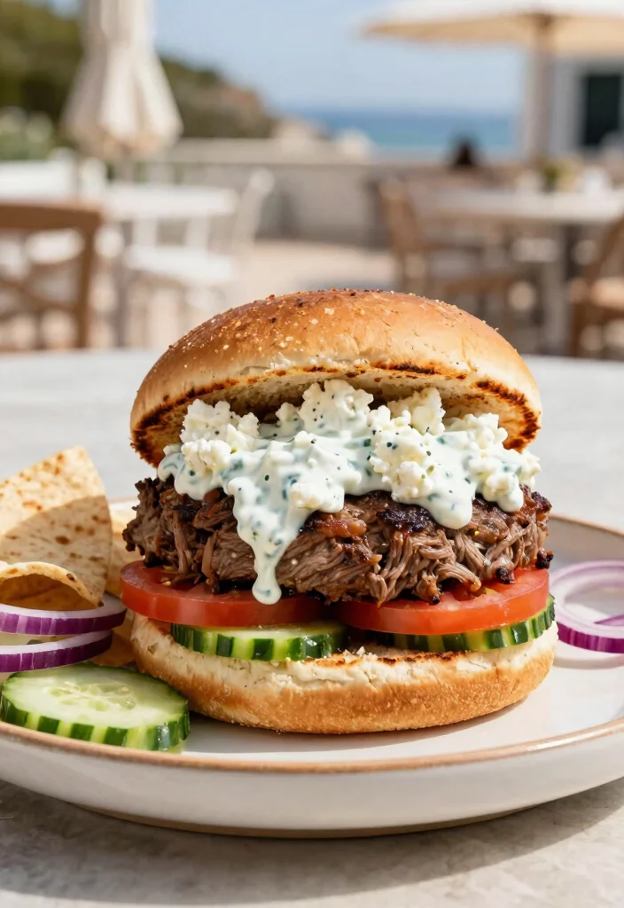16 Simple Hamburger Recipes: Quick Juicy Classics - 5. Mediterranean Lamb Burger 1