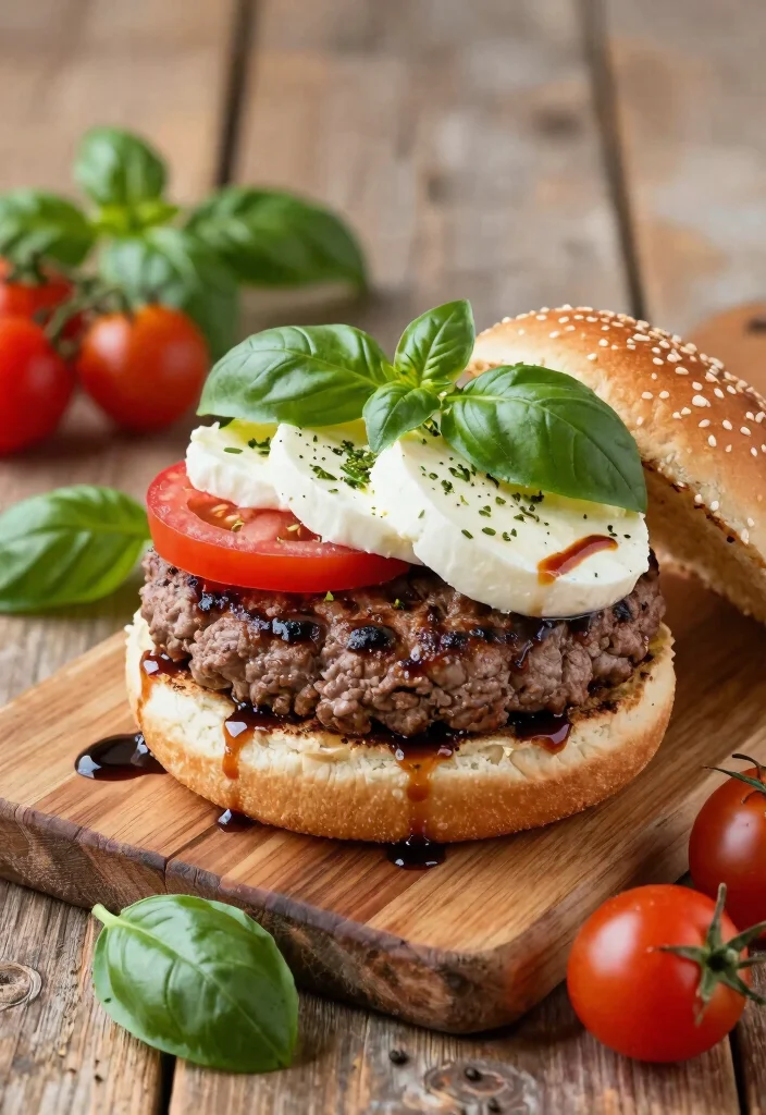16 Simple Hamburger Recipes: Quick Juicy Classics - 7. Caprese Burger 1