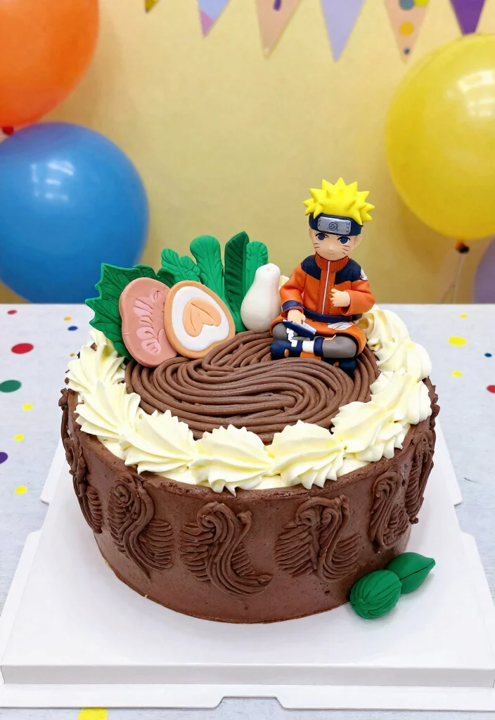 17 Anime Birthday Cake Ideas Colorful Character Themes - 1. Naruto's Ramen Bowl Cake 1