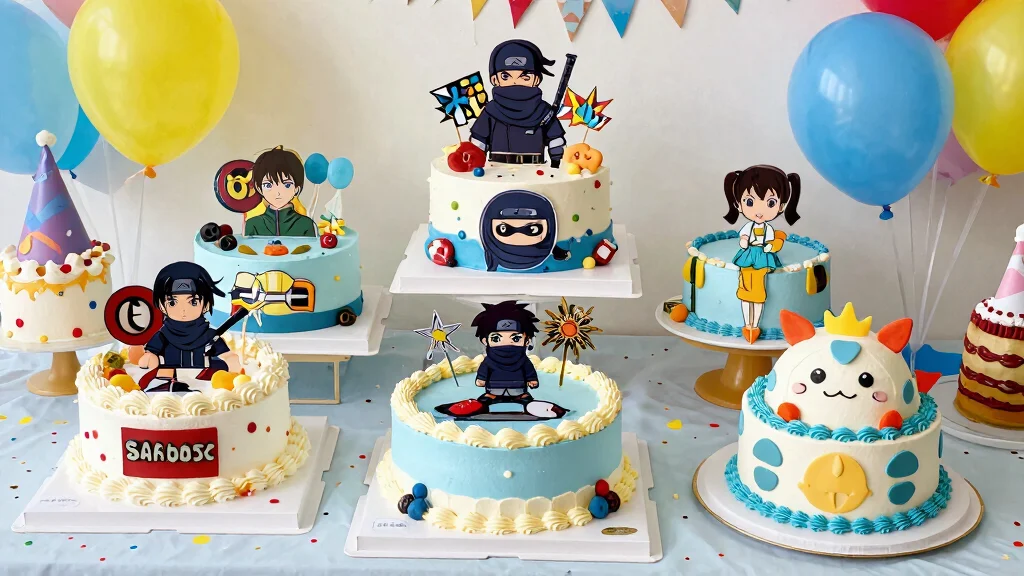 17 Anime Birthday Cake Ideas Colorful Character Themes