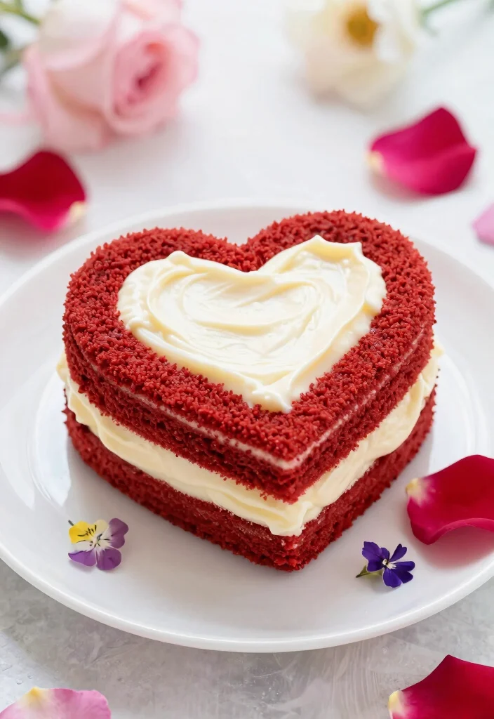 17 Bento Cake Valentines Ideas: Sweet Romantic Minis - 1. Heart-Shape Red Velvet Delight 1