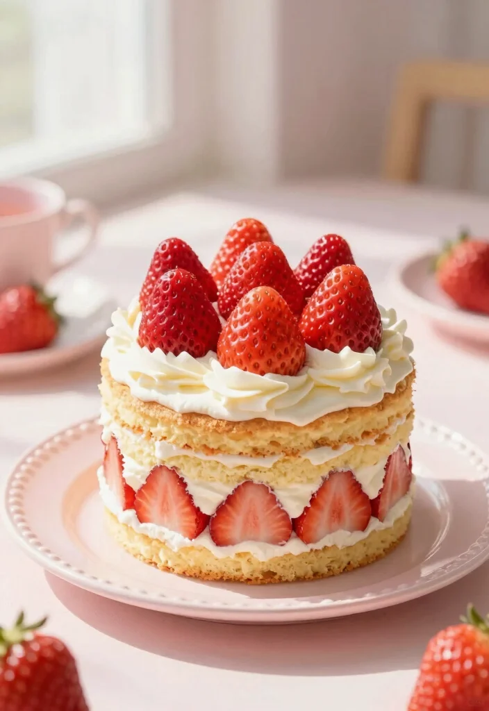 17 Bento Cake Valentines Ideas: Sweet Romantic Minis - 3. Strawberry Shortcake Dreams 1