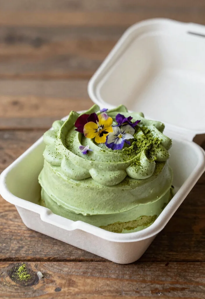 17 Bento Cake Valentines Ideas: Sweet Romantic Minis - 4. Matcha Green Tea Romance 1