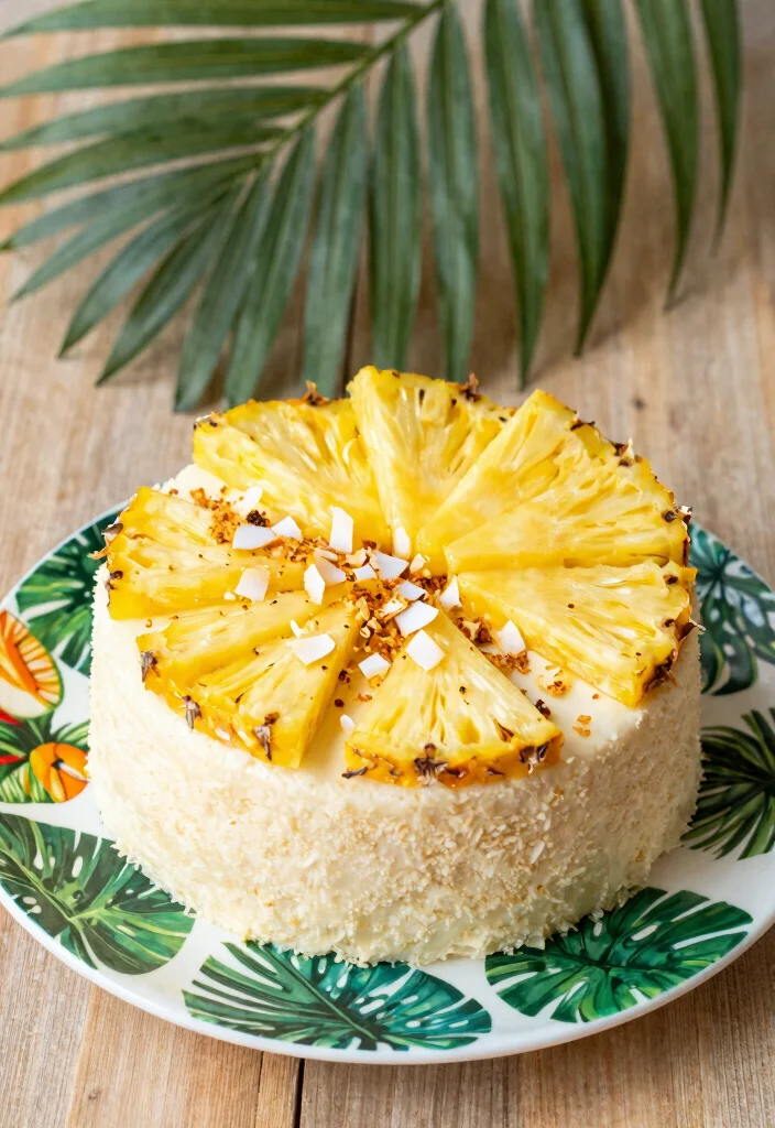 17 Bento Cake Valentines Ideas: Sweet Romantic Minis - 8. Pineapple Coconut Paradise 1