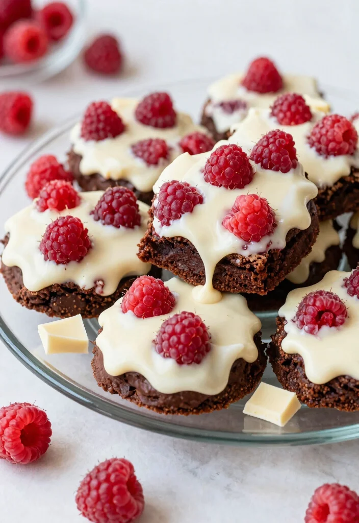 17 Box Brownie Cookies Recipes: Chewy Shortcut Treats - 12. White Chocolate Raspberry Brownie Cookies 1