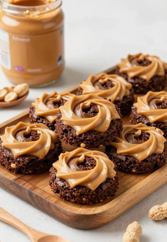 17 Box Brownie Cookies Recipes: Chewy Shortcut Treats - 2. Peanut Butter Swirl Brownie Cookies 1