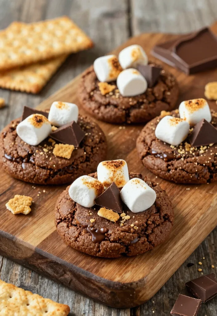 17 Box Brownie Cookies Recipes: Chewy Shortcut Treats - 5. S'mores Brownie Cookies 1
