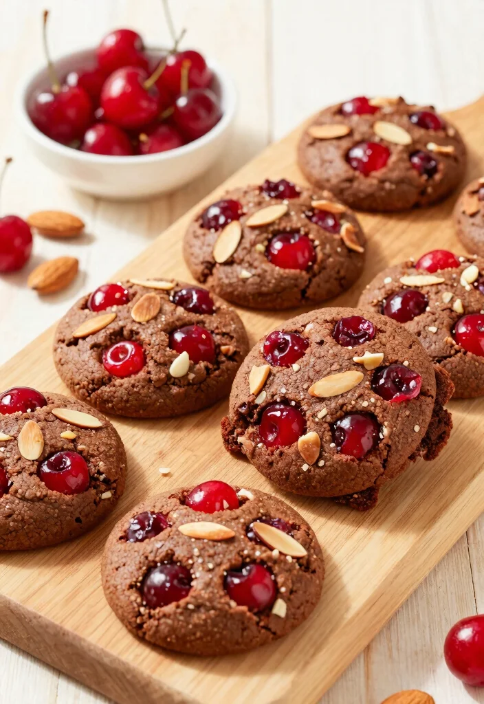 17 Box Brownie Cookies Recipes: Chewy Shortcut Treats - 7. Cherry Almond Brownie Cookies 1