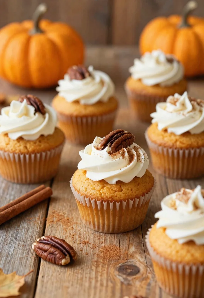 17 Cheesecake Cupcakes Recipe Ideas Mini Creamy Desserts - 5. Pumpkin Spice Cheesecake Cupcakes 1