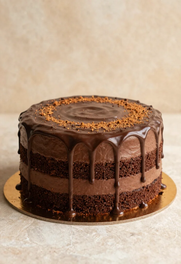 17 Chocolate Drip Cake Ideas Dramatic Party Centerpieces - 13. Chai Spice Chocolate Drip Cake 1