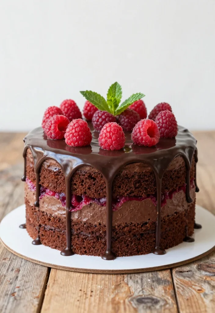 17 Chocolate Drip Cake Ideas Dramatic Party Centerpieces - 2. Raspberry Chocolate Drip Cake 1
