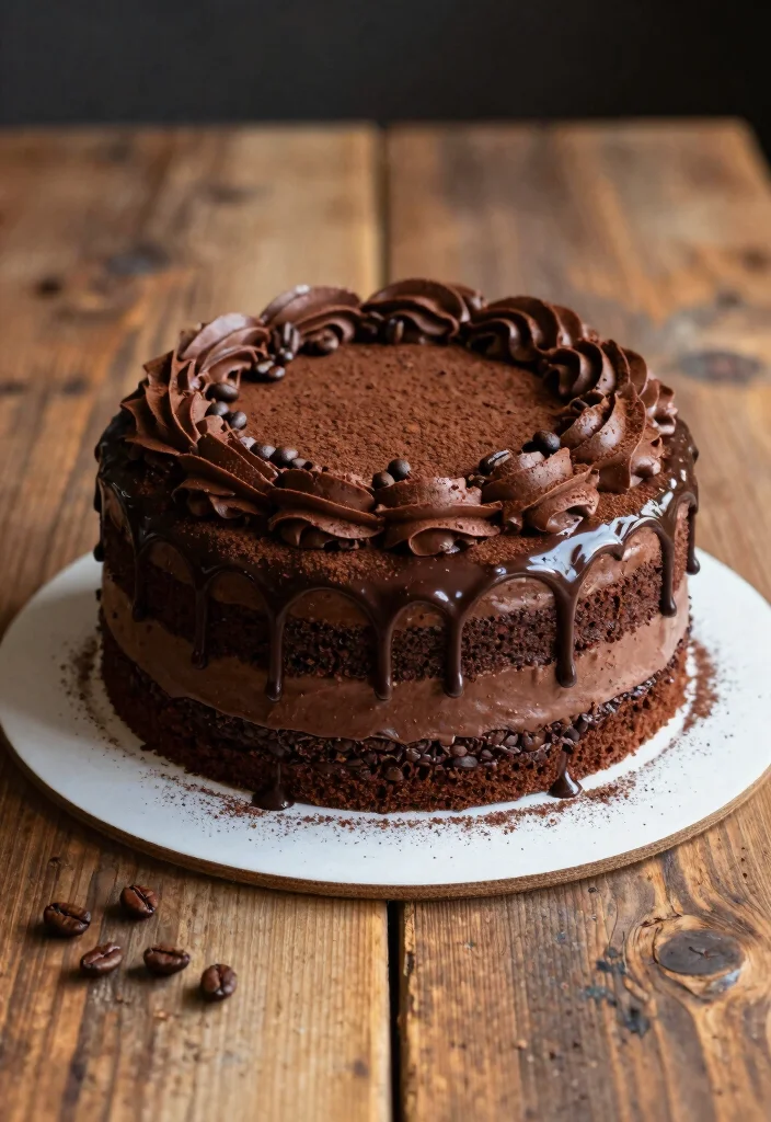 17 Chocolate Drip Cake Ideas Dramatic Party Centerpieces - 4. Espresso Chocolate Drip Cake 1