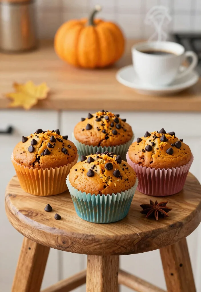 17 Chocolate Pumpkin Cake Ideas: Cozy Fall Dessert - 5. Chocolate Pumpkin Muffins 1