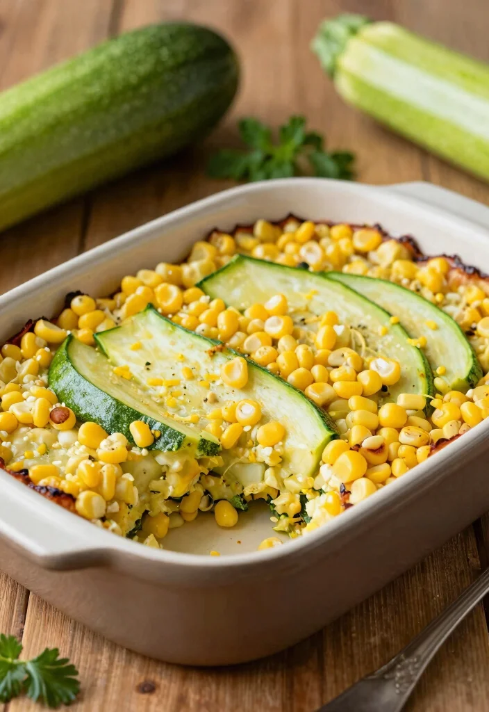 17 Corn Pudding Casserole Ideas: Creamy Comfort Side Dish - 14. Zucchini Corn Pudding Casserole 1