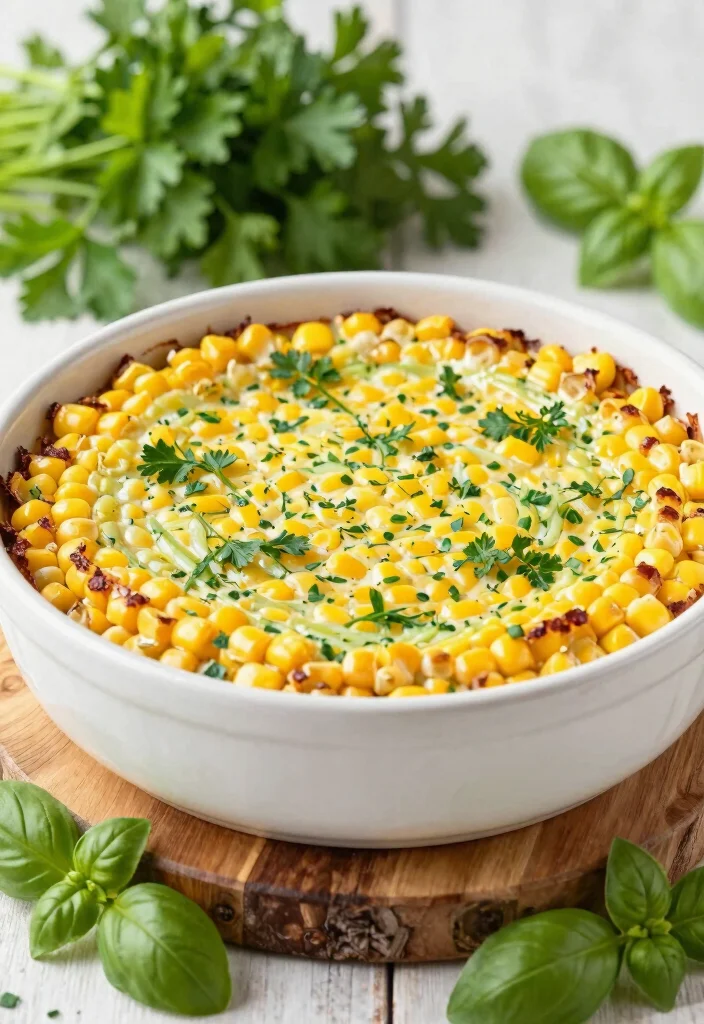 17 Corn Pudding Casserole Ideas: Creamy Comfort Side Dish - 4. Herb-Infused Corn Pudding Casserole 1