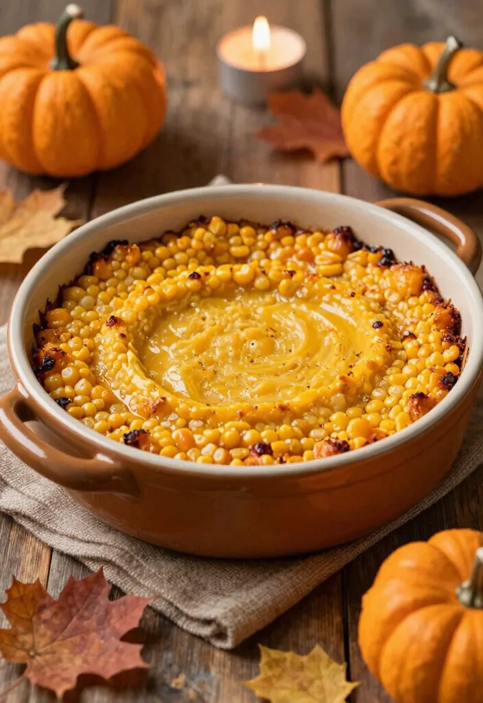 17 Corn Pudding Casserole Ideas: Creamy Comfort Side Dish - 7. Pumpkin Corn Pudding Casserole 1